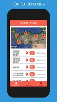 Deprem Türkiye android App screenshot 0