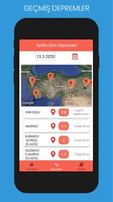 Deprem Türkiye android App screenshot 1